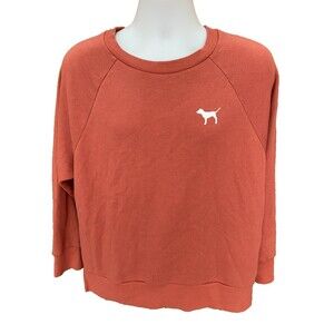 Victoria’s Secret PINK Women's Oversized Dog Pullover Sweatshirt Size Small
